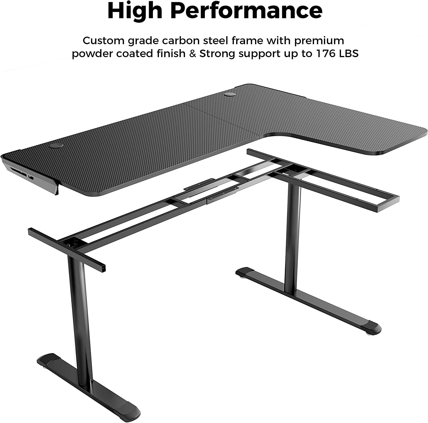 Elevate Your Gaming Experience with the 60 Inch L Shaped Gaming Desk - Perfect for Home Office & Gaming Setup with Cable Management and Ergonomic Design
