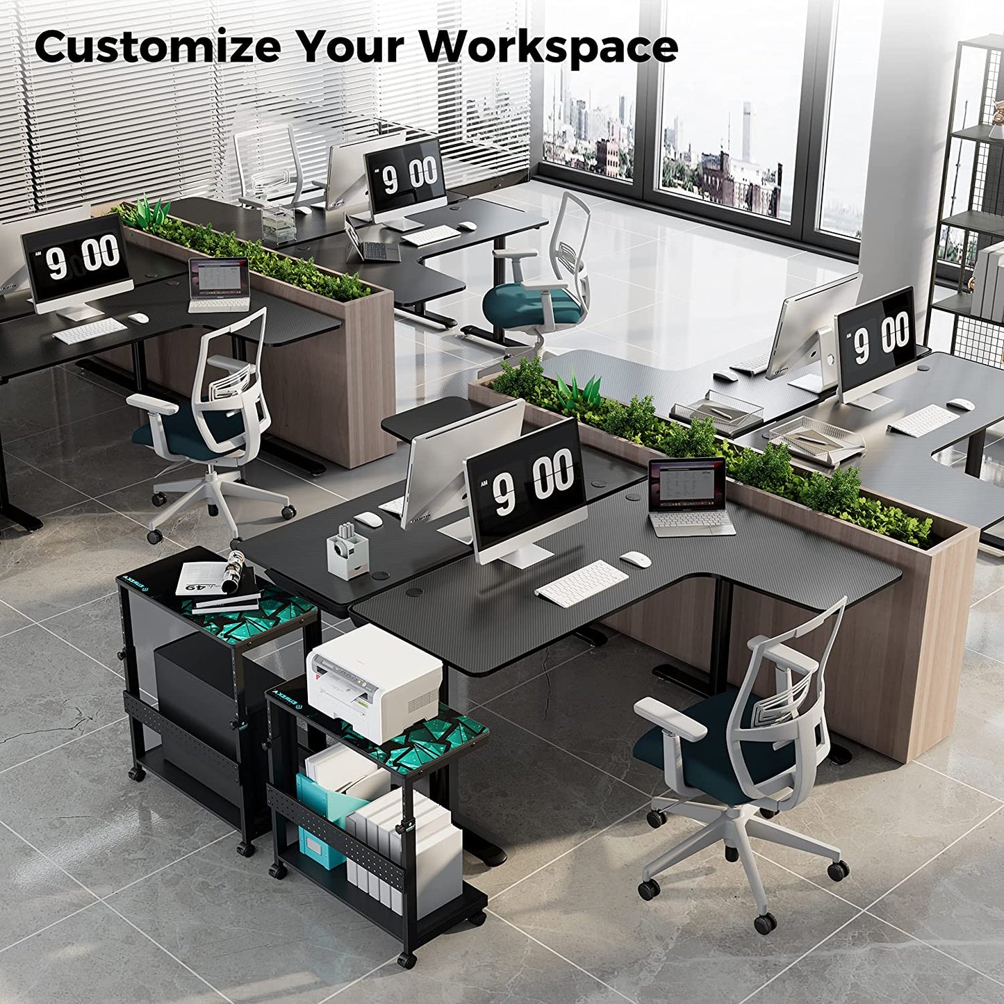 Elevate Your Gaming Experience with the 60 Inch L Shaped Gaming Desk - Perfect for Home Office & Gaming Setup with Cable Management and Ergonomic Design